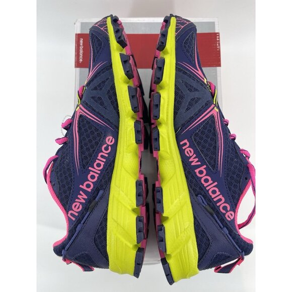 New Balance Womens 7.5 Trail Running Tennis Shoes Sneakers Blue Pink Yellow - Picture 8 of 10